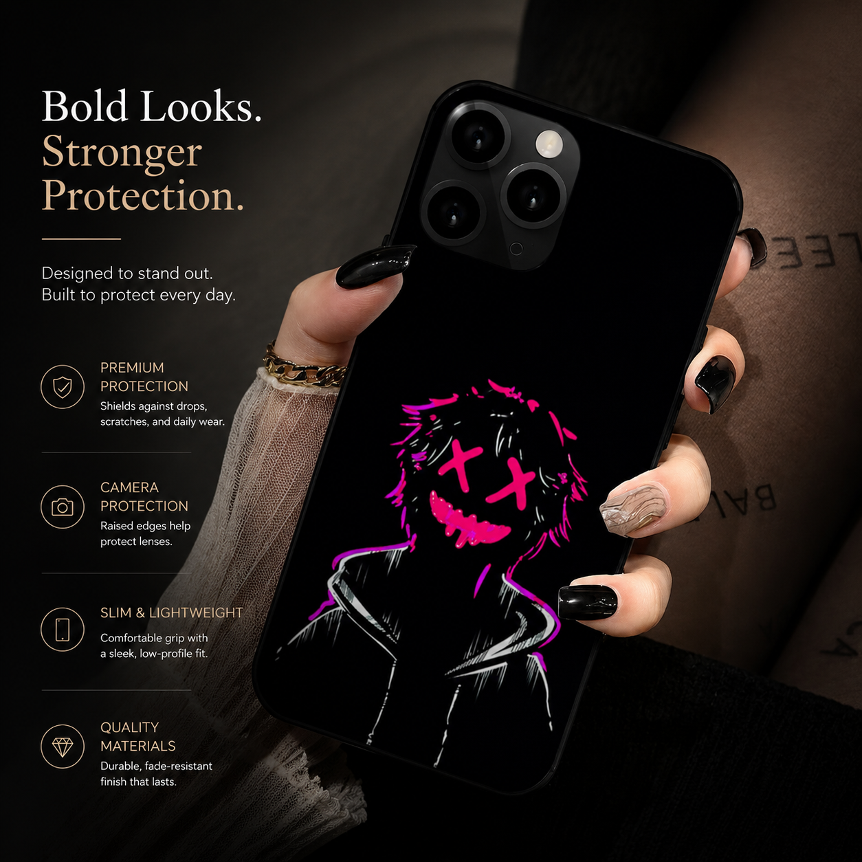 Premium iPhone Case MagSafe Compatible Rugged Armor Bumper Cover Shockproof Protective Frame Camera Lens Protection Slim Grip Full Coverage Design