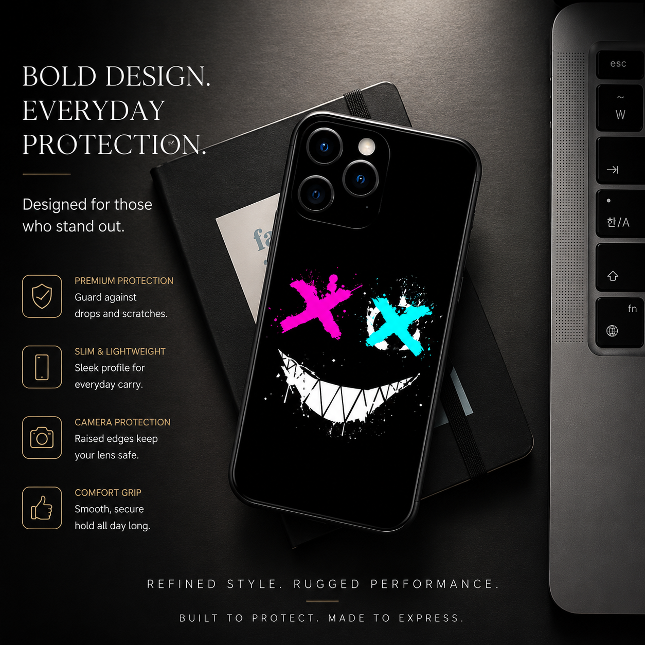 Premium iPhone Case MagSafe Compatible Rugged Armor Bumper Cover Shockproof Protective Frame Camera Lens Protection Slim Grip Full Coverage Design