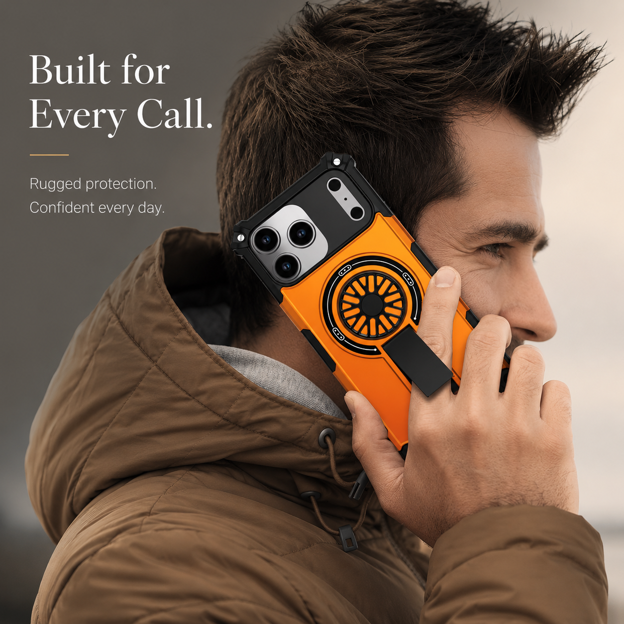 Premium iPhone Case MagSafe Compatible Rugged Armor Magnetic Cover Bracket Stand Dual Layer Shockproof PC TPU Anti Fingerprint Full Coverage Protection