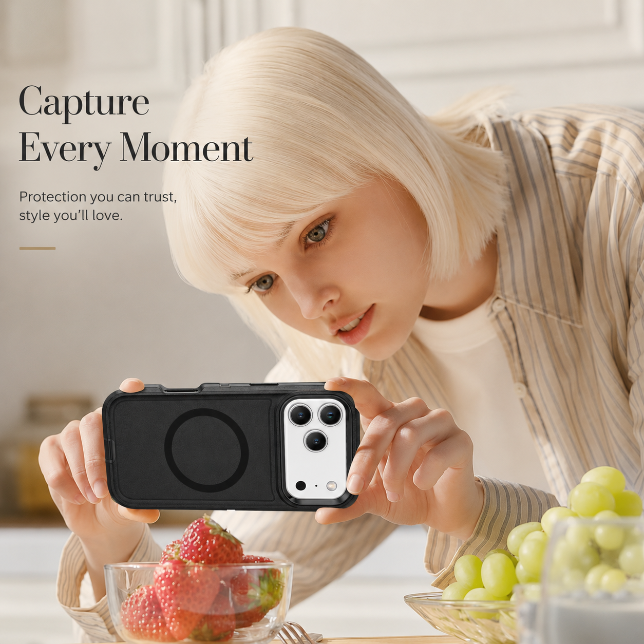 Premium iPhone Case MagSafe Compatible Rugged Armor Shockproof Protective Cover PC TPU Defender Anti Slip Scratch Resistant Wireless Charging Full Coverage