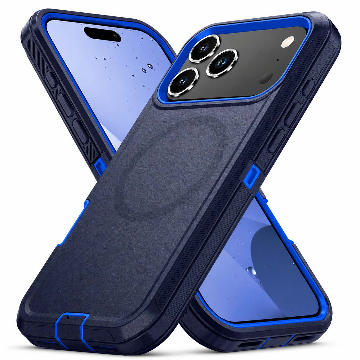 Premium iPhone Case MagSafe Compatible Rugged Armor Shockproof Protective Cover PC TPU Defender Anti Slip Scratch Resistant Wireless Charging Full Coverage