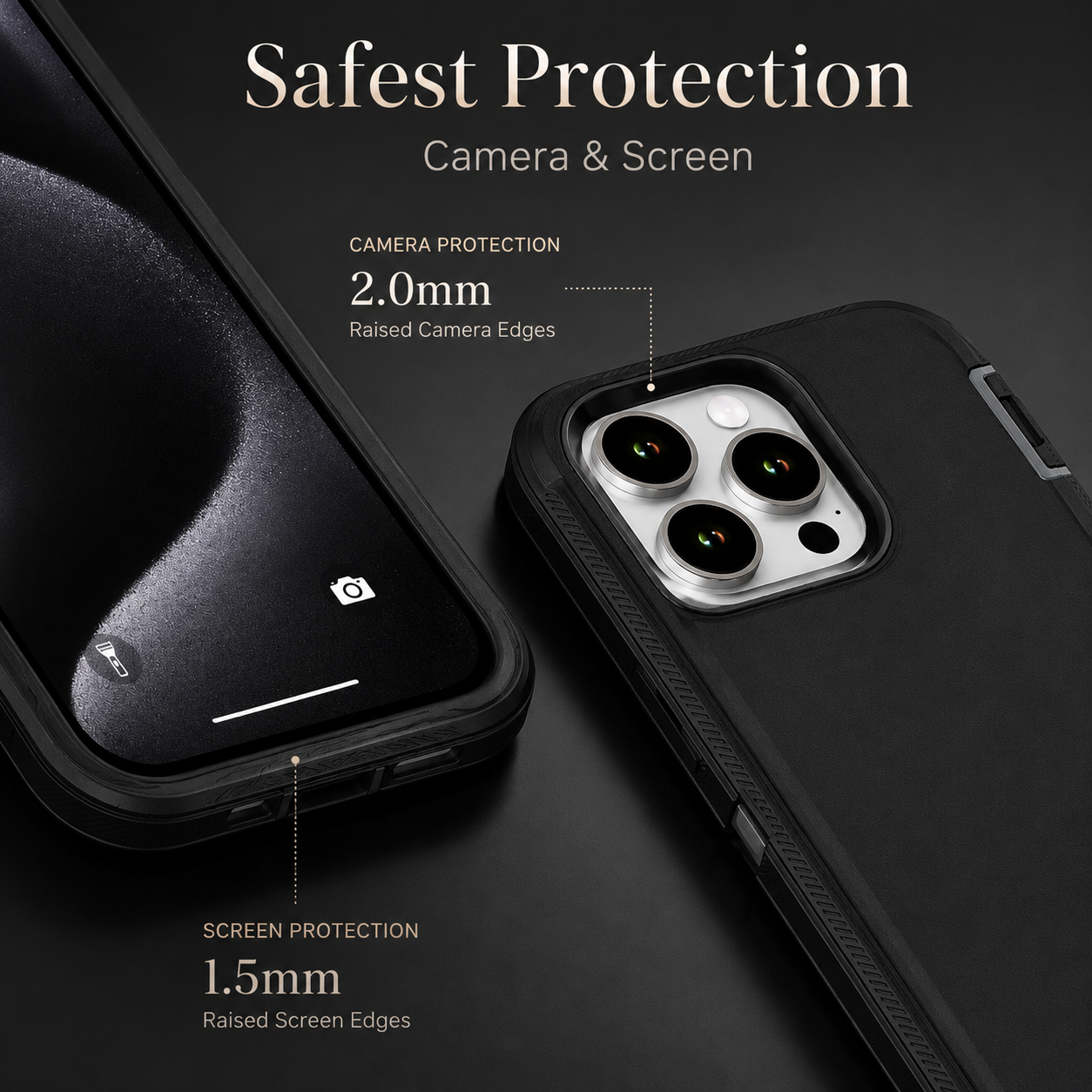 Premium iPhone Case MagSafe Compatible Rugged Armor Shockproof Protective Cover PC TPU Defender Anti Slip Scratch Resistant Wireless Charging Full Coverage