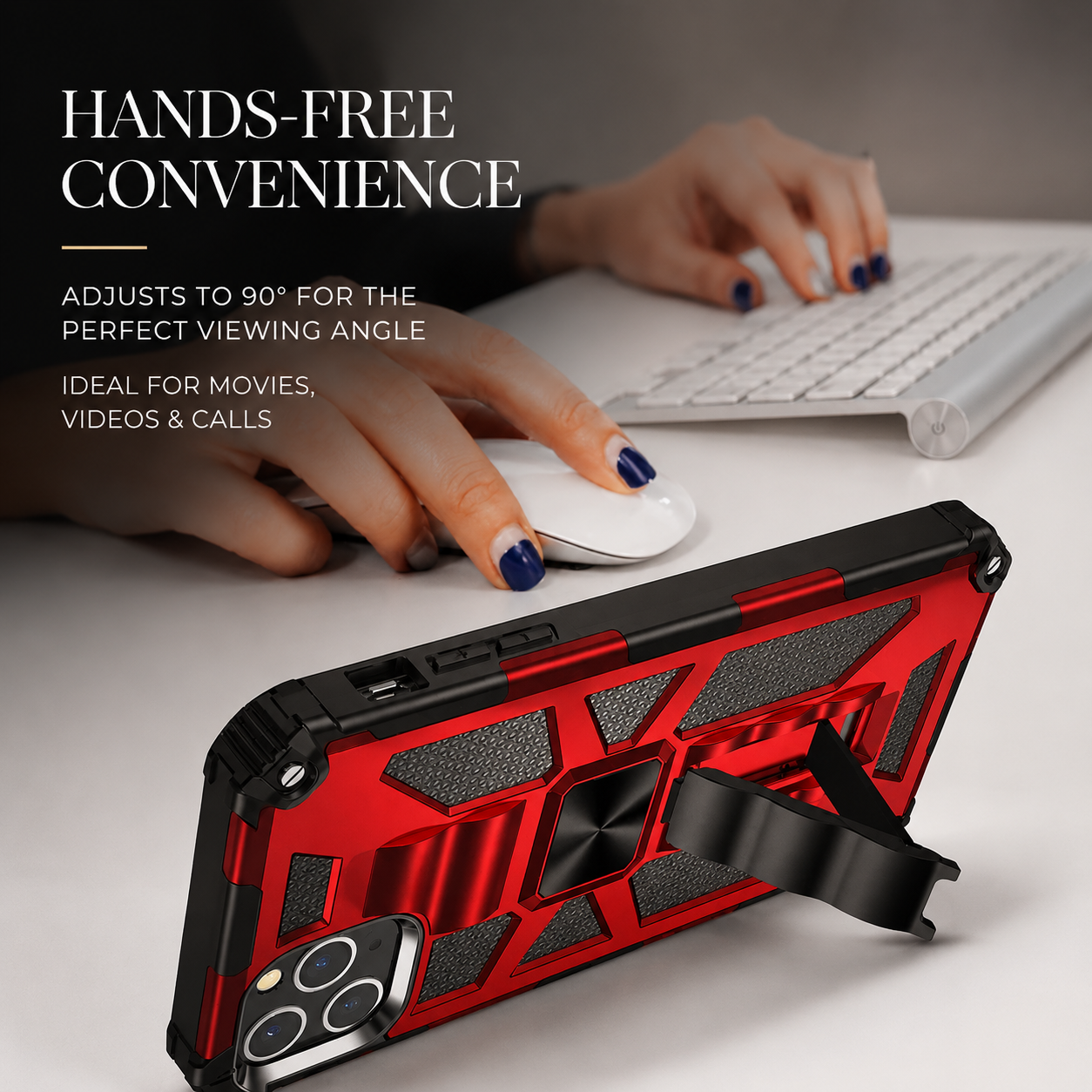 Premium iPhone Case MagSafe Compatible Rugged Camouflage Armor Cover Kickstand Magnetic Shockproof Heavy Duty Camera Lens Guard Full Coverage Design