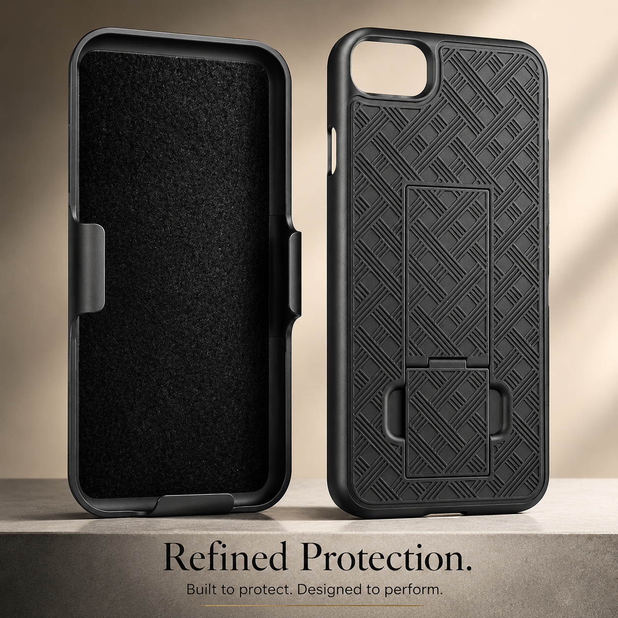 Premium iPhone Case MagSafe Compatible Rugged Holster Cover Belt Clip Kickstand Heavy Duty Shockproof Protective Camera Lens Guard Full Coverage