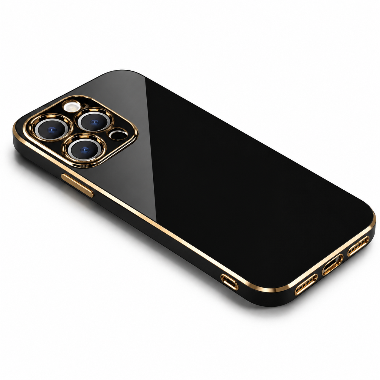 Premium iPhone Case MagSafe Compatible Silicone Magnetic Cover Glossy Square Texture Shockproof Protective Camera Lens Guard Slim Design