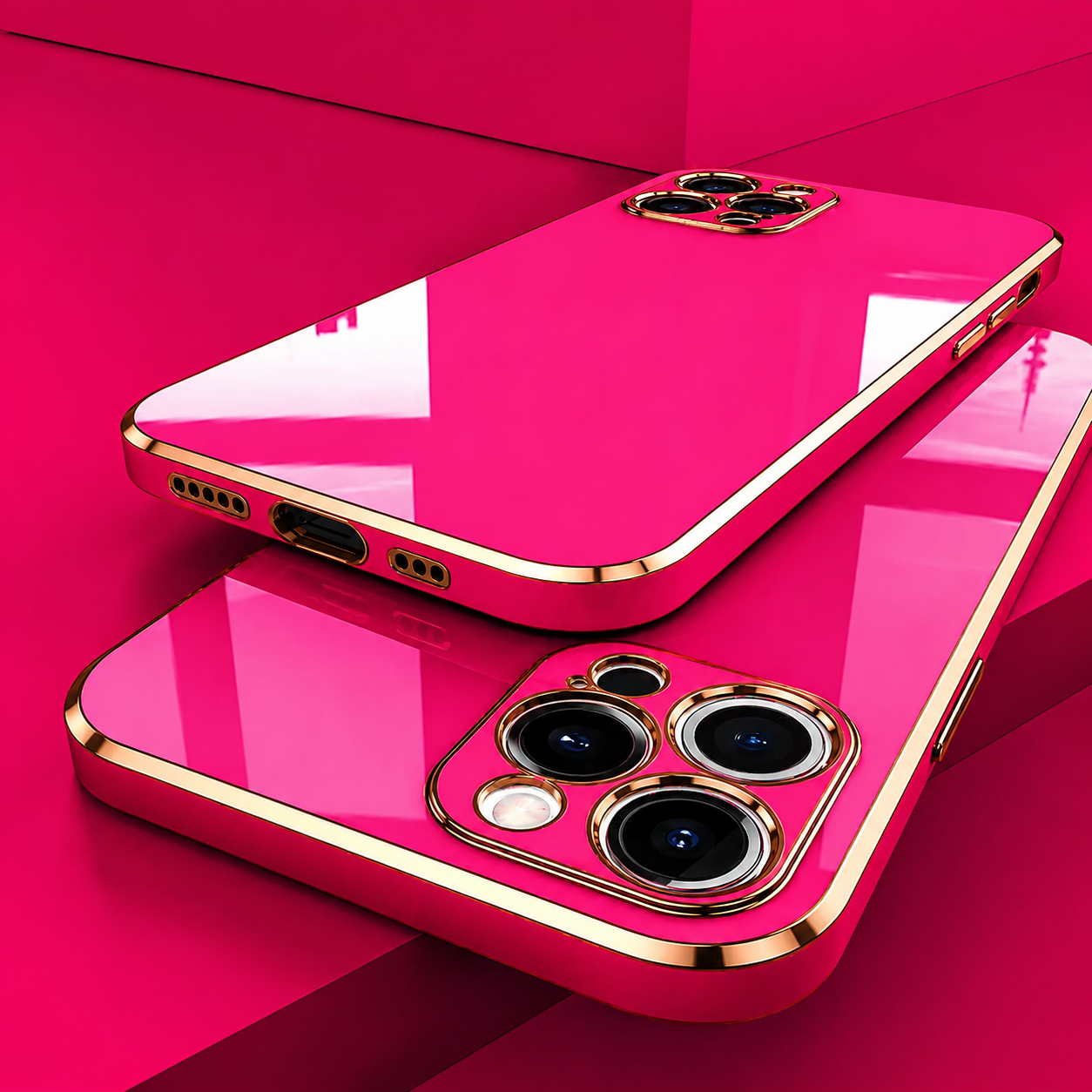 Premium iPhone Case MagSafe Compatible Silicone Magnetic Cover Glossy Square Texture Shockproof Protective Camera Lens Guard Slim Design