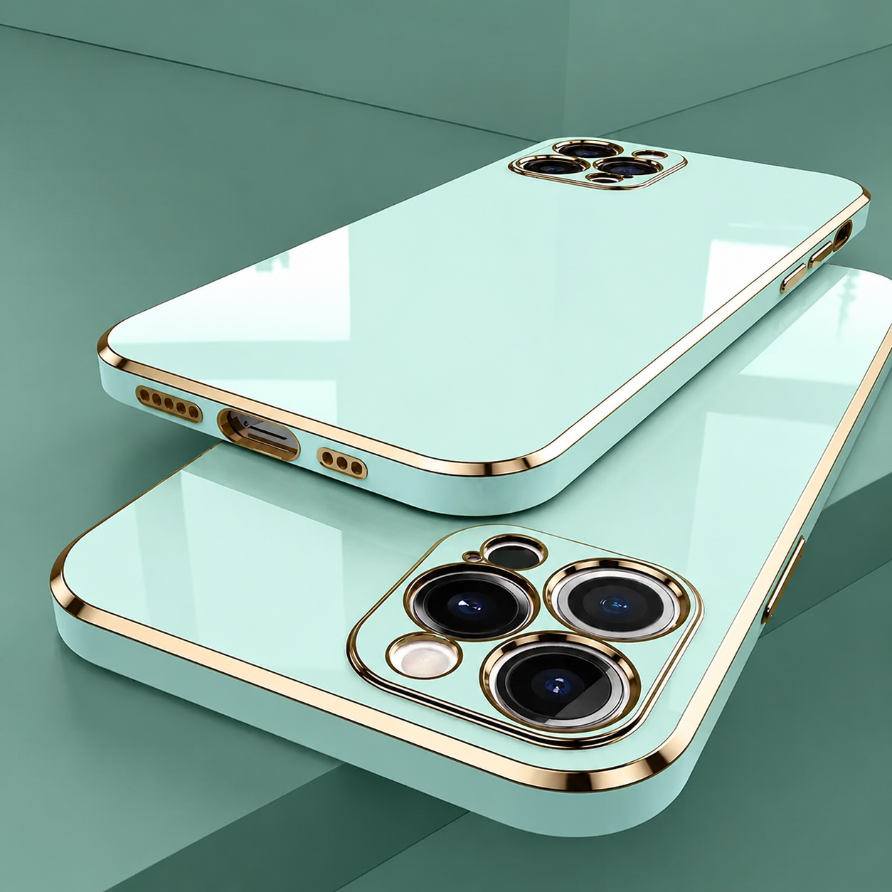 Premium iPhone Case MagSafe Compatible Silicone Magnetic Cover Glossy Square Texture Shockproof Protective Camera Lens Guard Slim Design