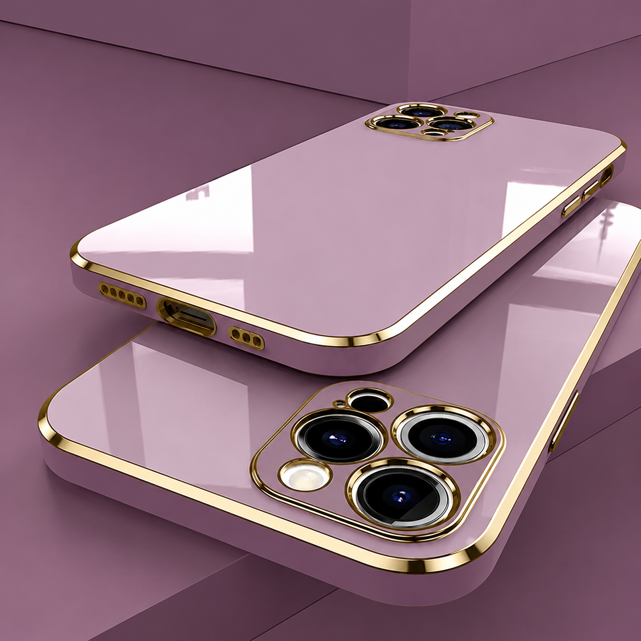 Premium iPhone Case MagSafe Compatible Silicone Magnetic Cover Glossy Square Texture Shockproof Protective Camera Lens Guard Slim Design