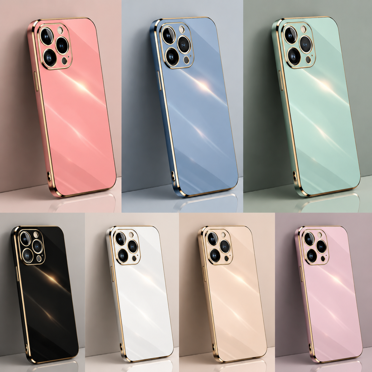 Premium iPhone Case MagSafe Compatible Silicone Magnetic Cover Glossy Square Texture Shockproof Protective Camera Lens Guard Slim Design