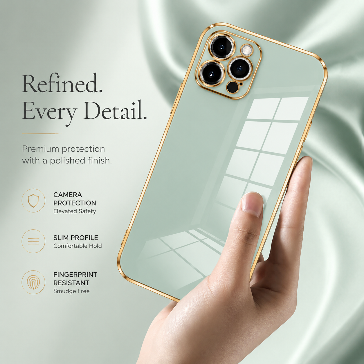 Premium iPhone Case MagSafe Compatible Silicone Magnetic Cover Glossy Square Texture Shockproof Protective Camera Lens Guard Slim Design