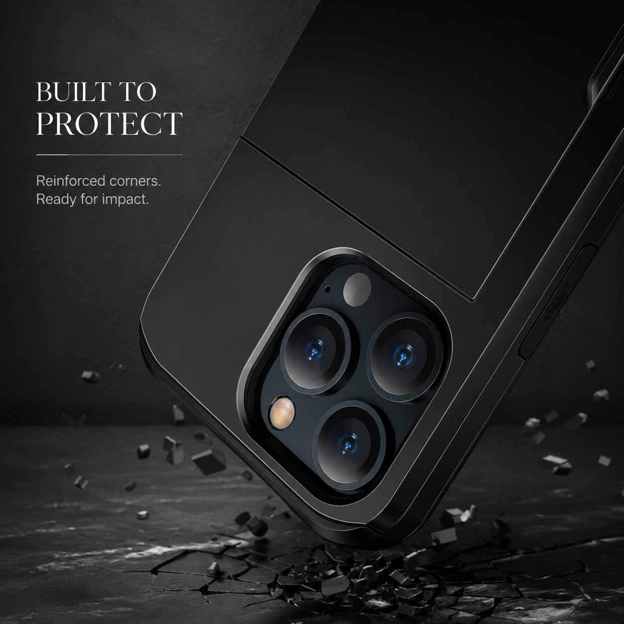 Premium iPhone Case MagSafe Compatible Slider Wallet Cover Dual Layer Card Holder Magnetic Cover Shockproof Camera Lens Protection Slim Design