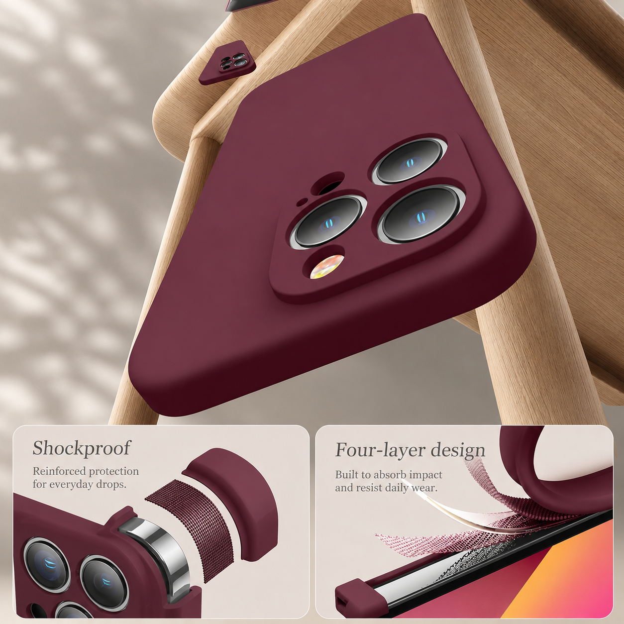 Premium iPhone Case MagSafe Compatible Square Edge Liquid Silicone Cover Magnetic Shockproof Protective Camera Lens Guard Slim Full Coverage Design