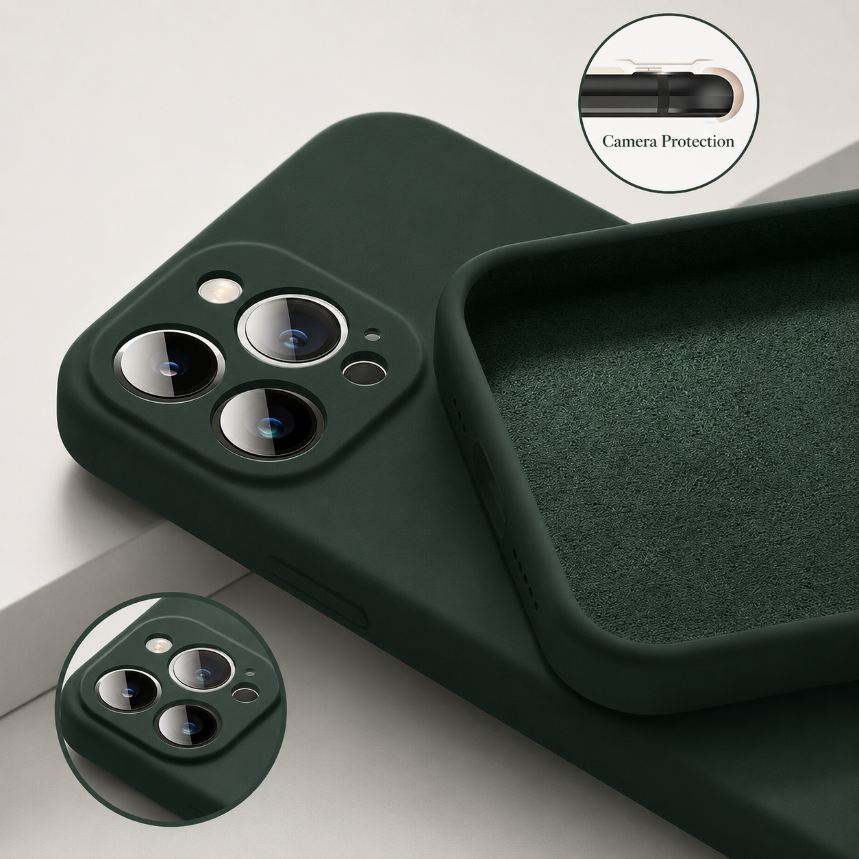 Premium iPhone Case MagSafe Compatible Square Edge Liquid Silicone Cover Magnetic Shockproof Protective Camera Lens Guard Slim Full Coverage Design