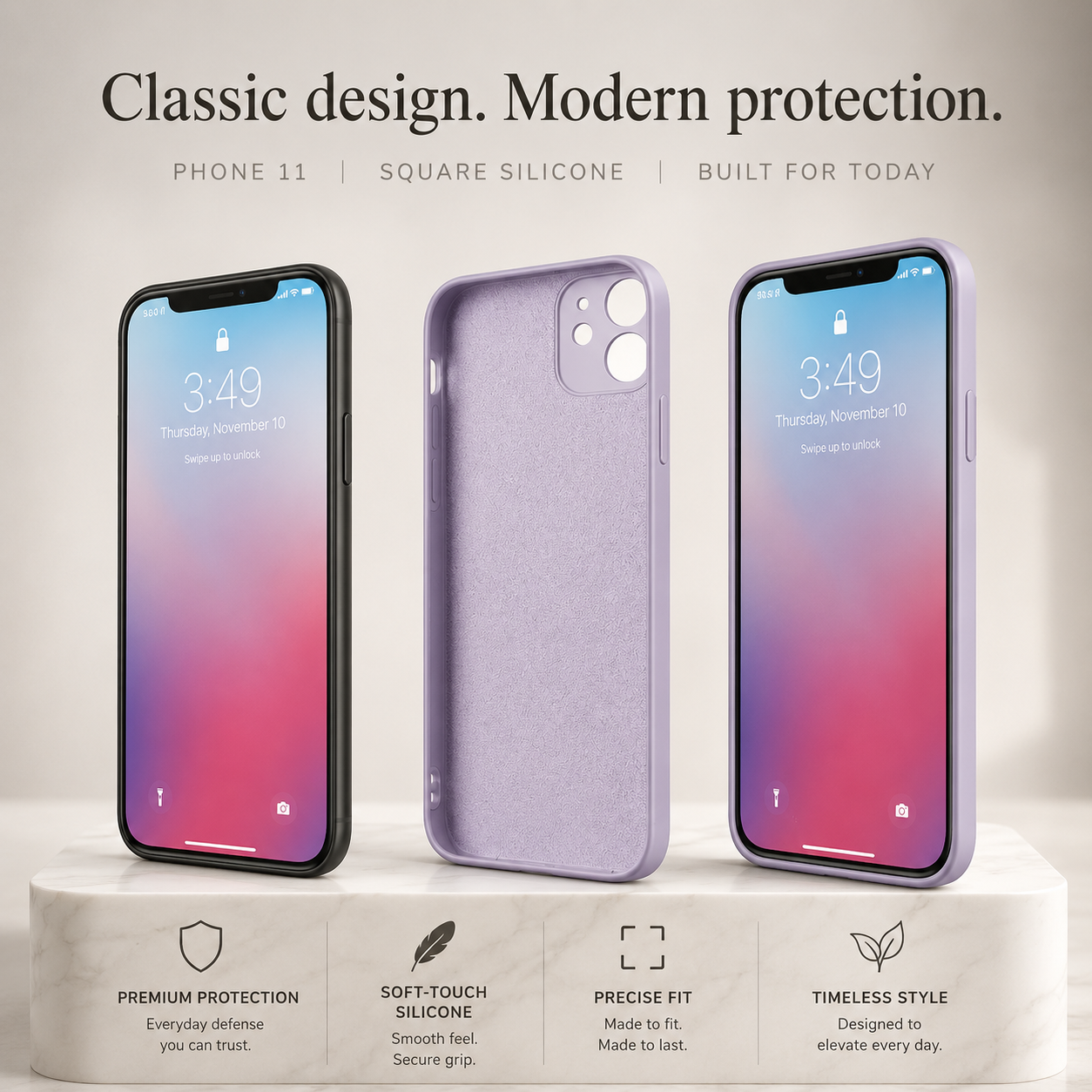 Premium iPhone Case MagSafe Compatible Square Edge Liquid Silicone Cover Magnetic Shockproof Protective Camera Lens Guard Slim Full Coverage Design