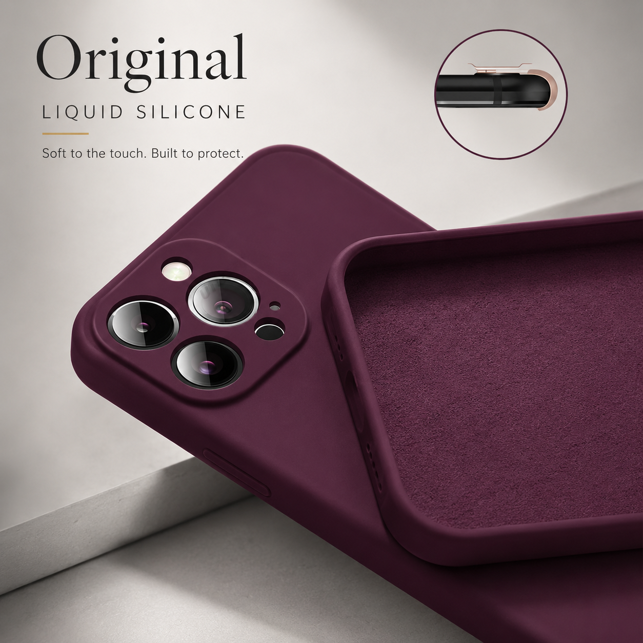 Premium iPhone Case MagSafe Compatible Square Edge Liquid Silicone Cover Magnetic Shockproof Protective Camera Lens Guard Slim Full Coverage Design