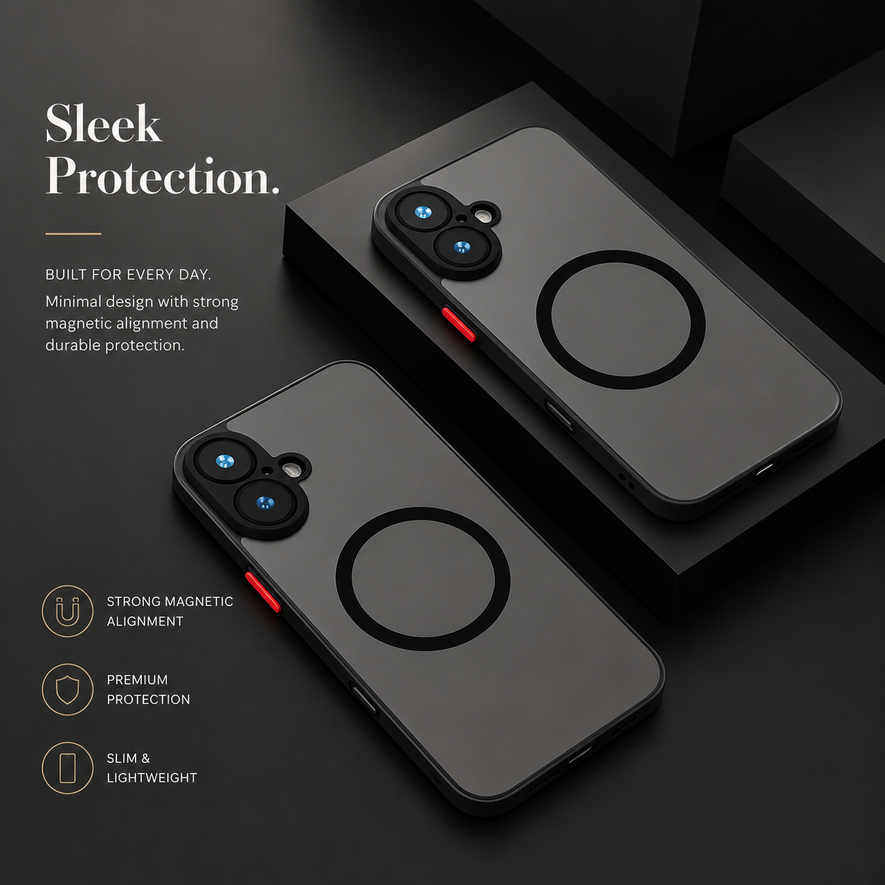 Premium iPhone Case MagSafe Compatible Translucent Armor Shockproof PC TPU Protective Cover Matte Anti Scratch Wireless Charging Full Coverage Design