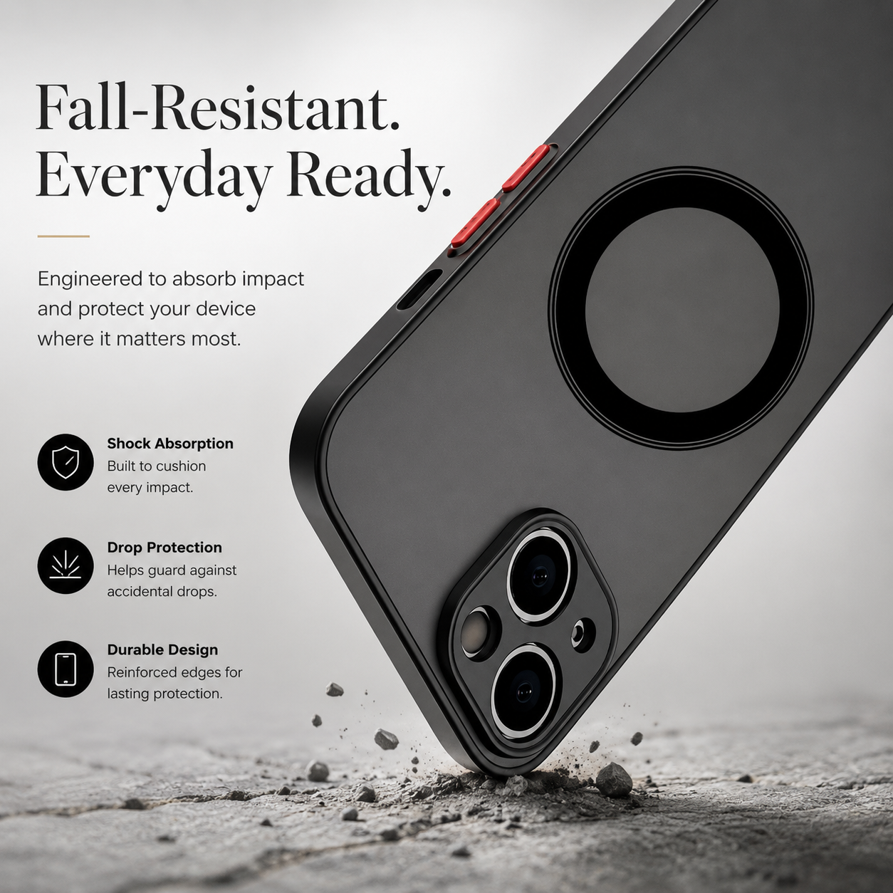 Premium iPhone Case MagSafe Compatible Translucent Armor Shockproof PC TPU Protective Cover Matte Anti Scratch Wireless Charging Full Coverage Design