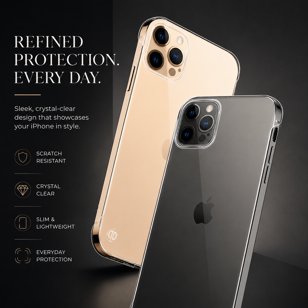Premium iPhone Case MagSafe Compatible Ultra Thin Clear Frameless Cover Transparent Magnetic Shockproof Protective Camera Lens Guard Slim Design