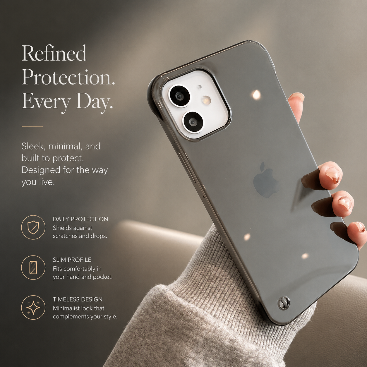 Premium iPhone Case MagSafe Compatible Ultra Thin Clear Frameless Cover Transparent Magnetic Shockproof Protective Camera Lens Guard Slim Design