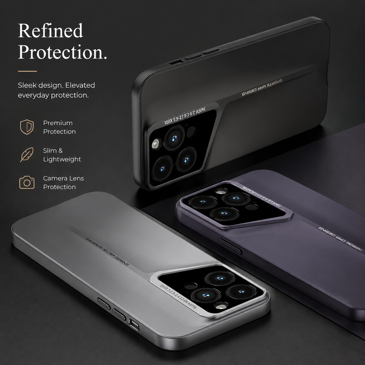 Premium iPhone Case MagSafe Compatible Ultra Thin Magnetic Hard PC Cover Matte Blade Texture Shockproof Camera Protection Non Slip Lightweight Slim Design