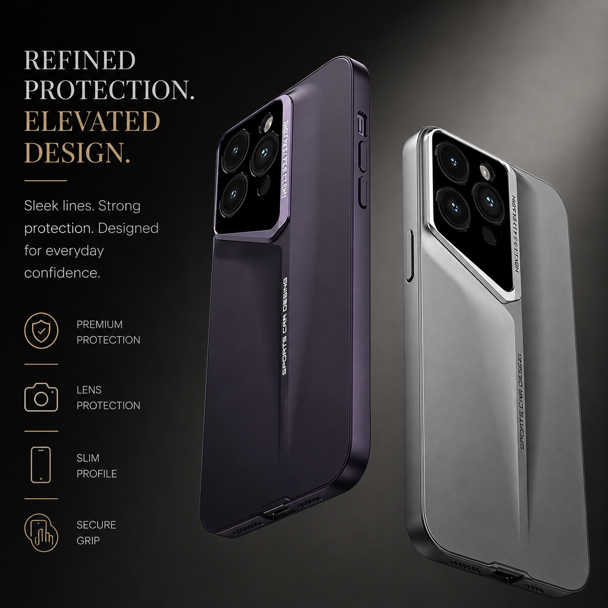 Premium iPhone Case MagSafe Compatible Ultra Thin Magnetic Hard PC Cover Matte Blade Texture Shockproof Camera Protection Non Slip Lightweight Slim Design