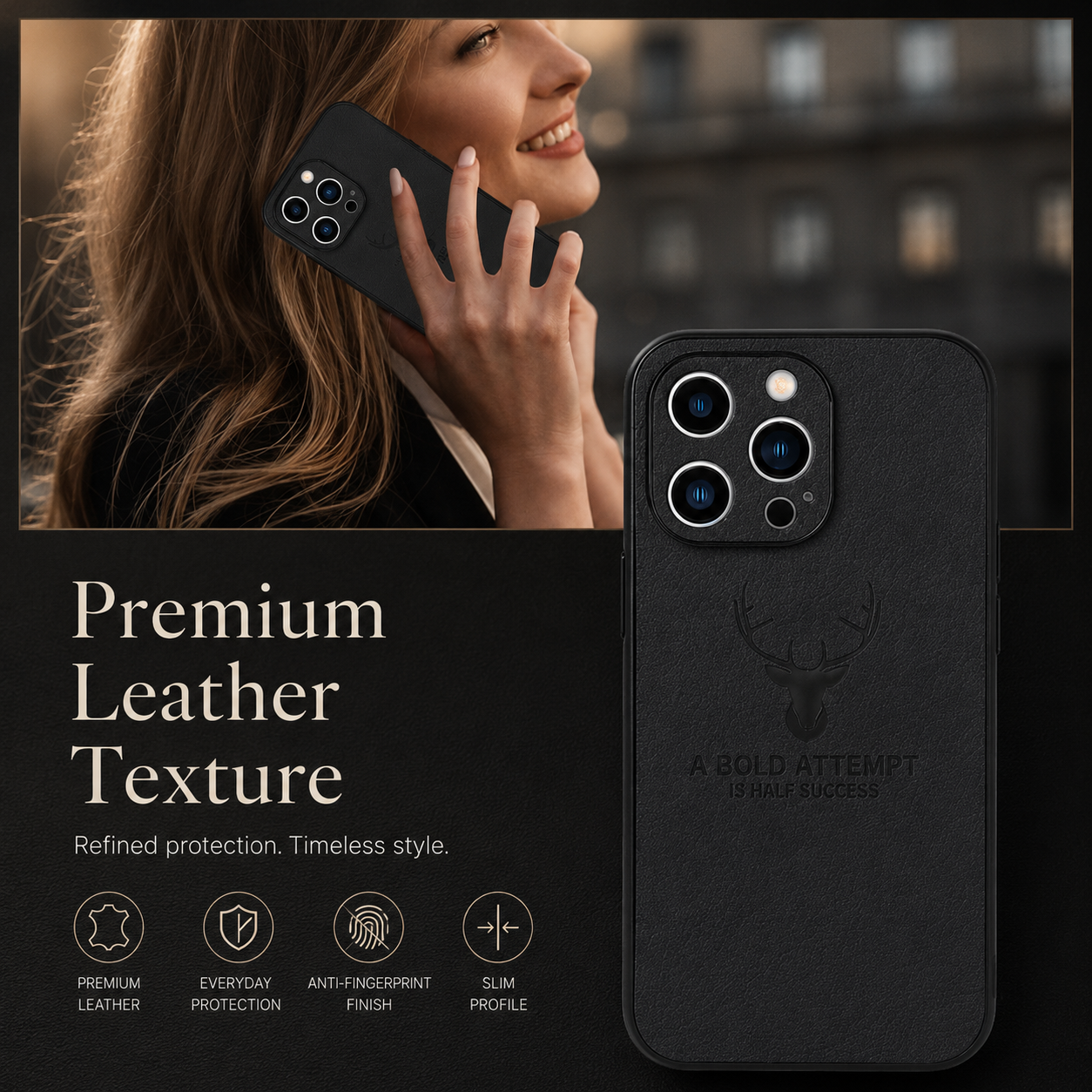 Premium iPhone Case MagSafe Compatible Vintage Leather Cover Magnetic Shockproof Protective Camera Lens Guard Slim Full Coverage Classic Design