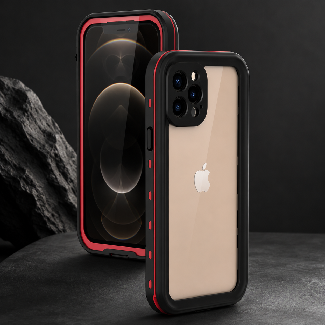 Premium iPhone Case MagSafe Compatible Waterproof IP68 Full Body Cover Sealed Magnetic Shockproof Protective Transparent Camera Lens Guard Design