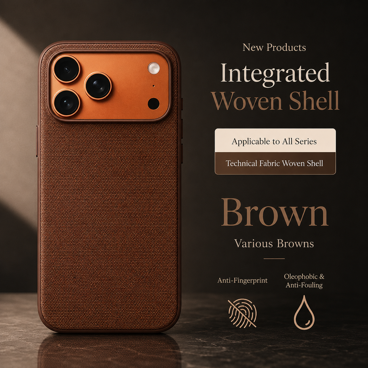 Premium iPhone Case MagSafe Compatible Woven Fabric Protective Cover Strong Magnetic Wireless Charging Anti Fingerprint Non Slip Waterproof Design