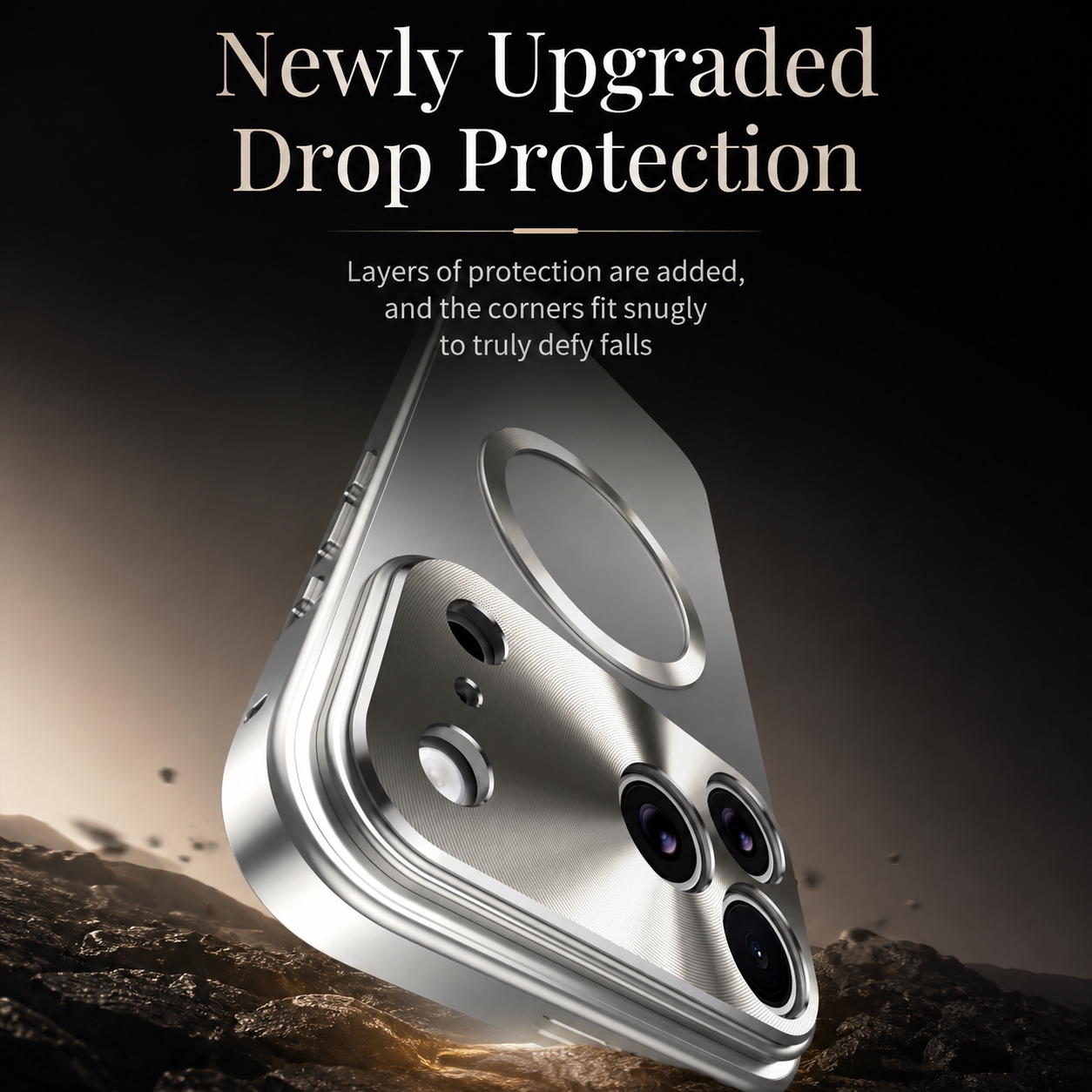 Premium iPhone Case Magnetic Aluminum Bumper Frosted PC Back Ultra Thin Cover Shockproof Protective Matte Anti Scratch Slim Full Coverage Design