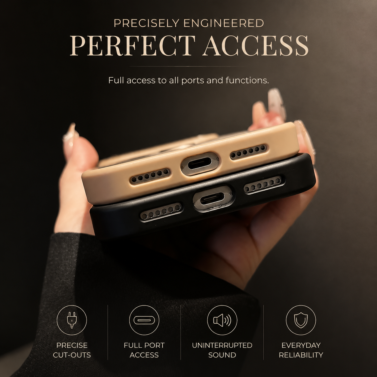 Premium iPhone Case Magnetic Carbon Fiber Texture Cover Stand Holder Shockproof Anti Fingerprint Slim PC Camera Protection Half Wrapped Design