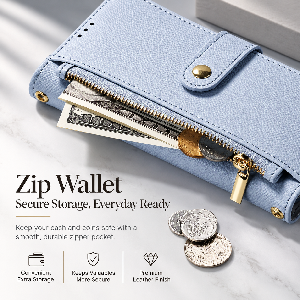 Premium iPhone Case Magnetic Detachable Wallet Cover Cow Leather Card Holder Shockproof Wireless Charging Support Anti Scratch Slim Protective Design