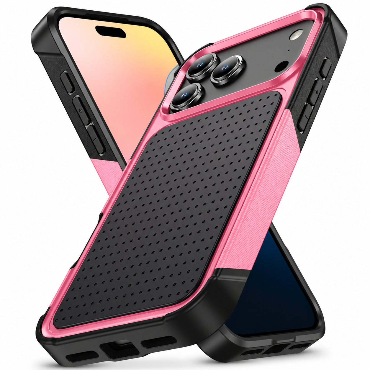 Premium iPhone Case Magnetic Wallet Cover Rugged Armor Shockproof Card Holder Kickstand Protective Cover Non Slip Dual Layer Full Coverage Design