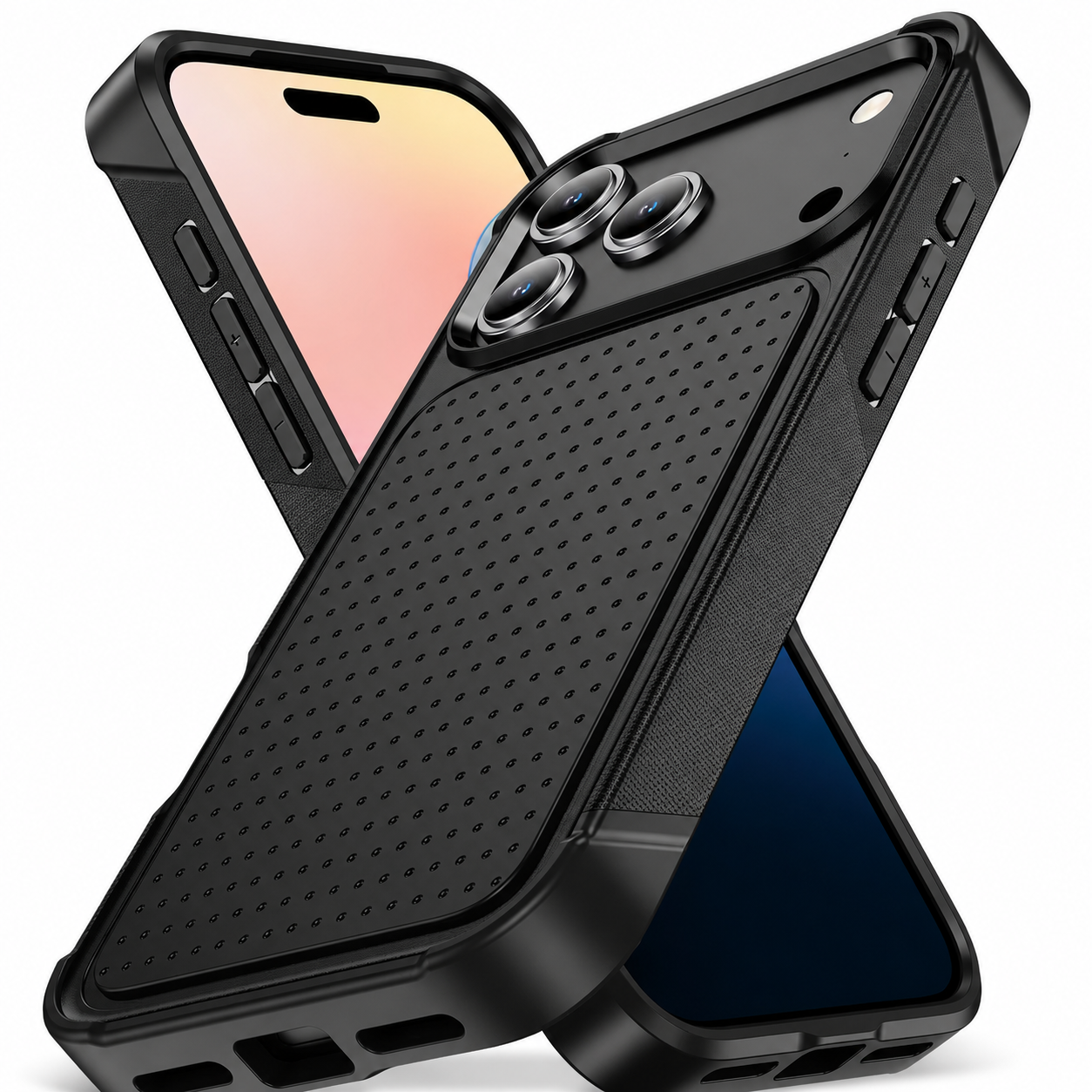 Premium iPhone Case Magnetic Wallet Cover Rugged Armor Shockproof Card Holder Kickstand Protective Cover Non Slip Dual Layer Full Coverage Design