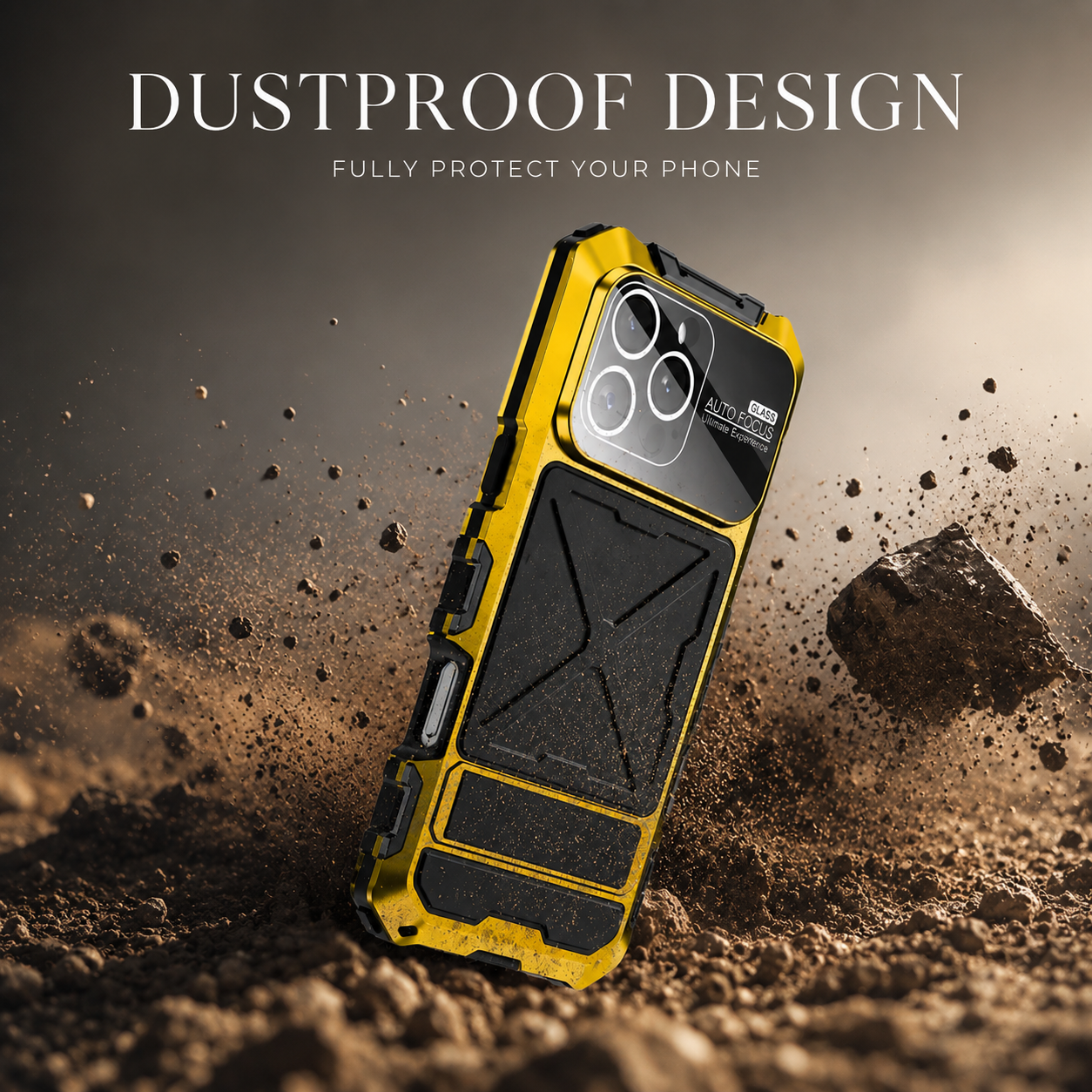 Premium iPhone Case Metal Bumper Shockproof Protective Cover Rugged Edge Protection Anti Fall Silicone Grip Slim Lightweight Open Back Design