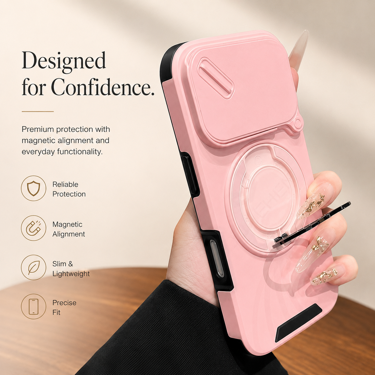 Premium iPhone Case Military Armor Magnetic Ring Cover 360 Rotating Stand Dual Layer Shockproof Camera Lens Protection Rugged Full Coverage
