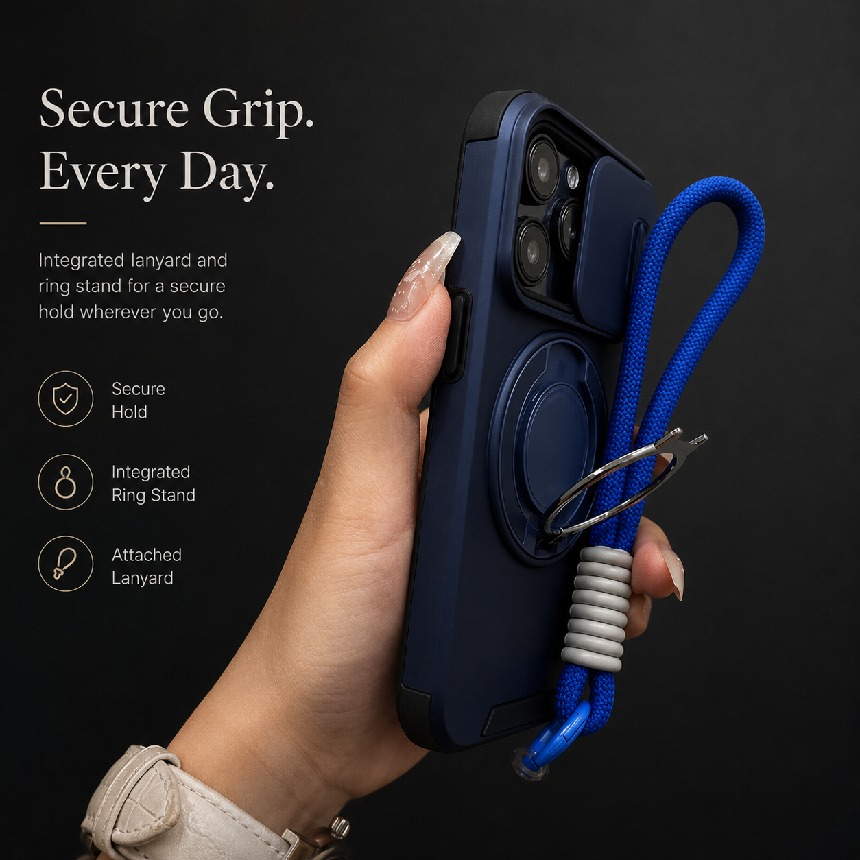 Premium iPhone Case Rugged Magnetic Armor Cover Slide Camera Protection Dual Layer Shockproof PC TPU Anti Fingerprint Non Slip Full Coverage