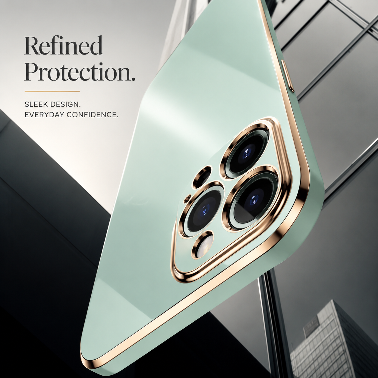 Premium iPhone Case Soft Silicone Slim Cover Plated Edge Magnetic Lightweight Shockproof Protective Anti Fingerprint Scratch Resistant Design