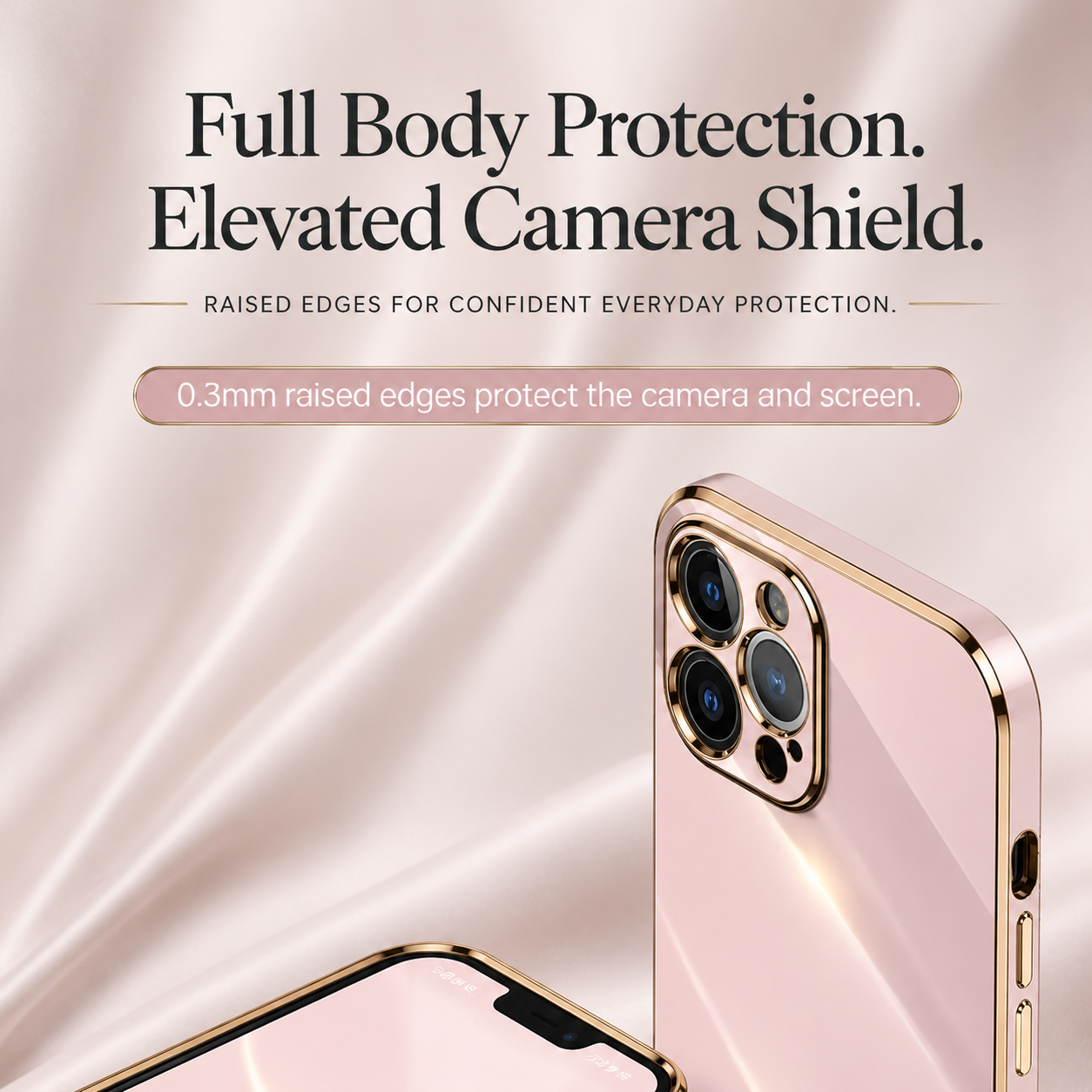 Premium iPhone Case Soft Silicone Slim Cover Plated Edge Magnetic Lightweight Shockproof Protective Anti Fingerprint Scratch Resistant Design