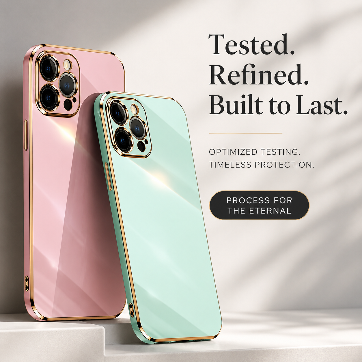 Premium iPhone Case Soft Silicone Slim Cover Plated Edge Magnetic Lightweight Shockproof Protective Anti Fingerprint Scratch Resistant Design