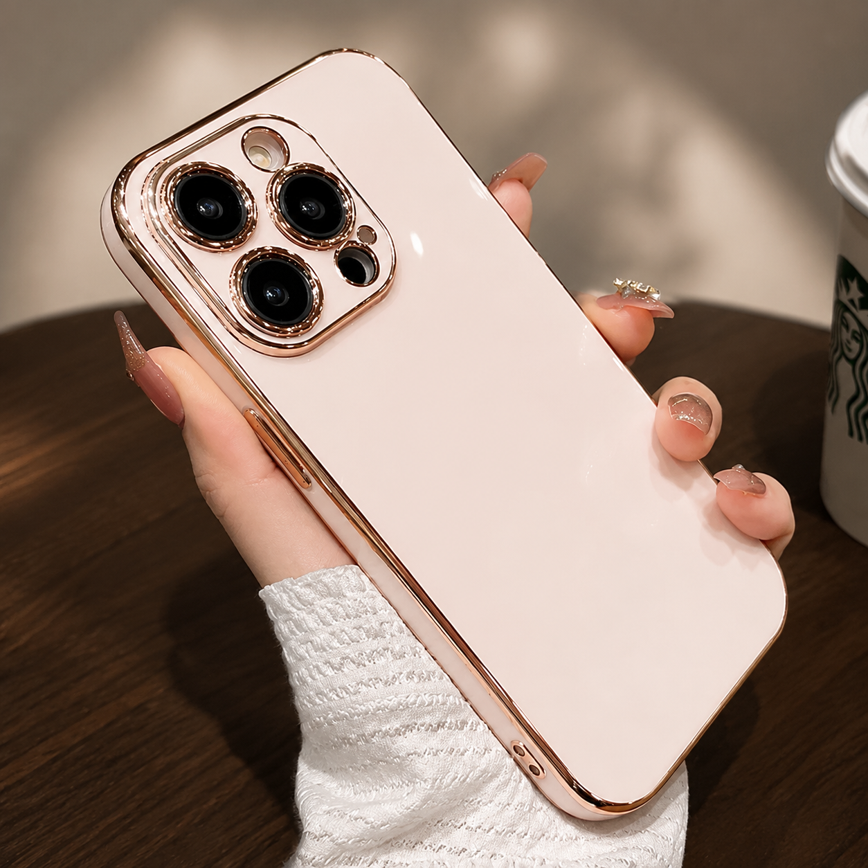 Premium iPhone Case Soft Silicone Slim Cover Plated Edge Magnetic Lightweight Shockproof Protective Anti Fingerprint Scratch Resistant Design