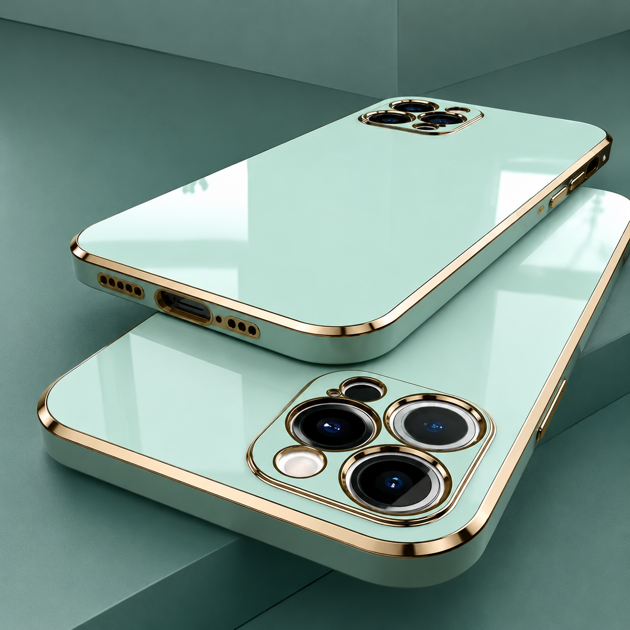 Premium iPhone Case Soft Silicone Slim Cover Plated Edge Magnetic Lightweight Shockproof Protective Anti Fingerprint Scratch Resistant Design