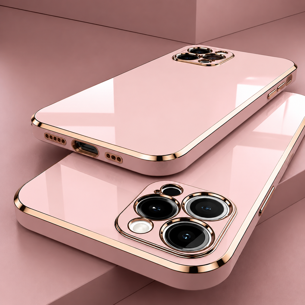 Premium iPhone Case Soft Silicone Slim Cover Plated Edge Magnetic Lightweight Shockproof Protective Anti Fingerprint Scratch Resistant Design