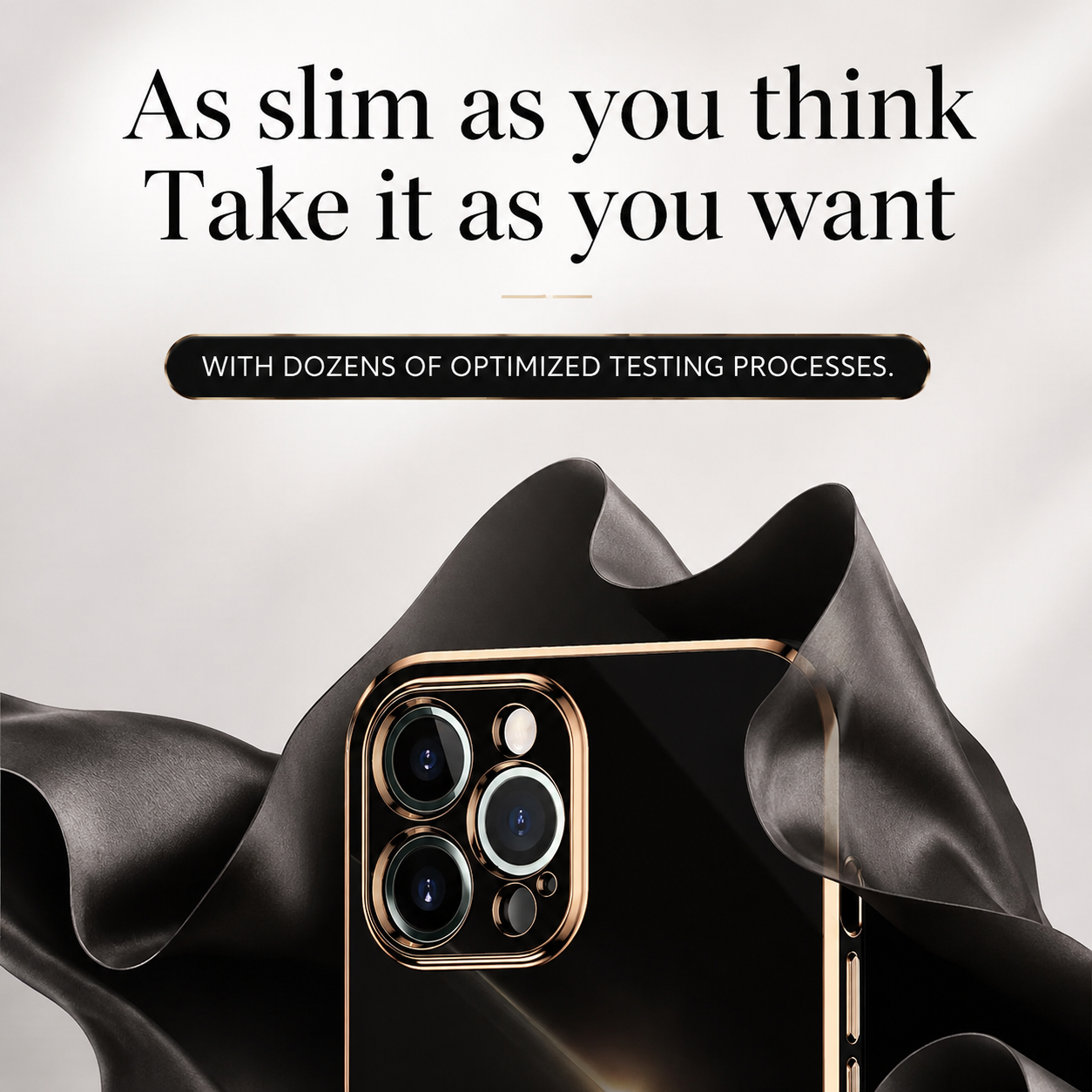 Premium iPhone Case Soft Silicone Slim Cover Plated Edge Magnetic Lightweight Shockproof Protective Anti Fingerprint Scratch Resistant Design