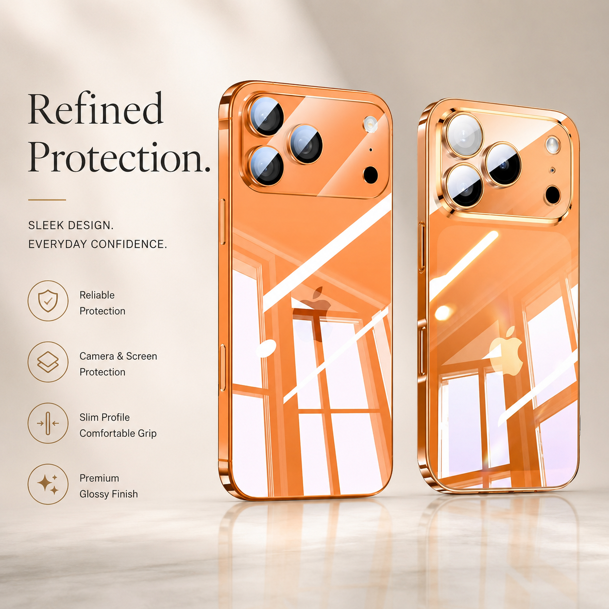 Premium iPhone Case Transparent TPU Protective Cover Camera Lens Protection Ultra Thin Shockproof Anti Fingerprint Scratch Resistant Slim Full Coverage