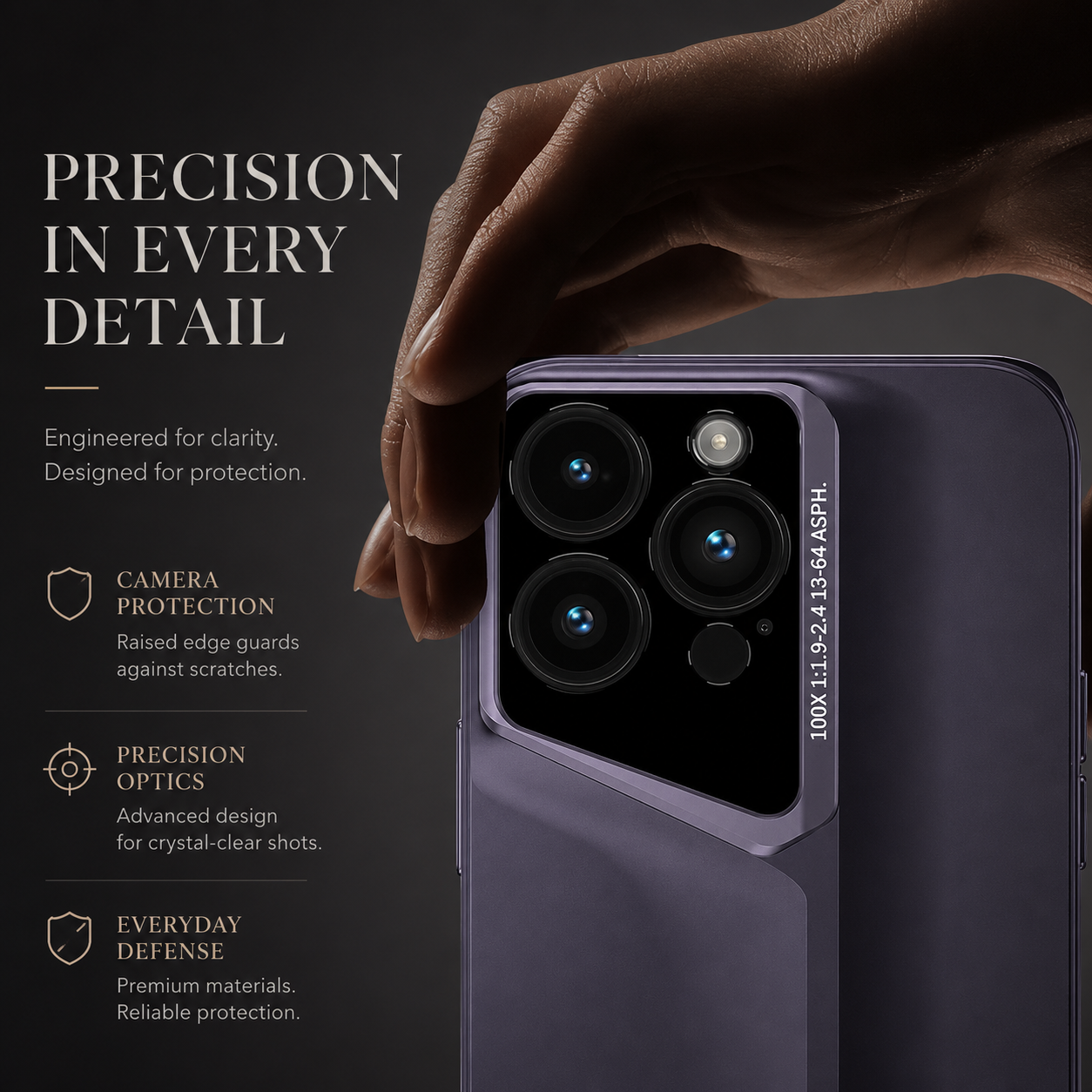 Premium iPhone Case Ultra Slim Matte Hard PC Protective Cover Camera Lens Protection Shockproof Anti Fingerprint Anti Scratch Non Slip Design
