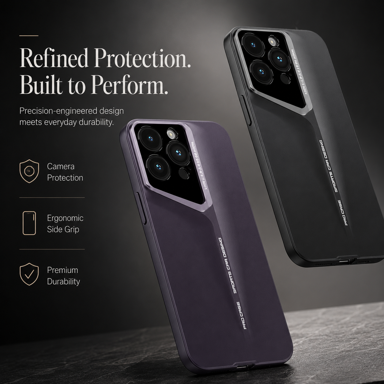 Premium iPhone Case Ultra Slim Matte Hard PC Protective Cover Camera Lens Protection Shockproof Anti Fingerprint Anti Scratch Non Slip Design
