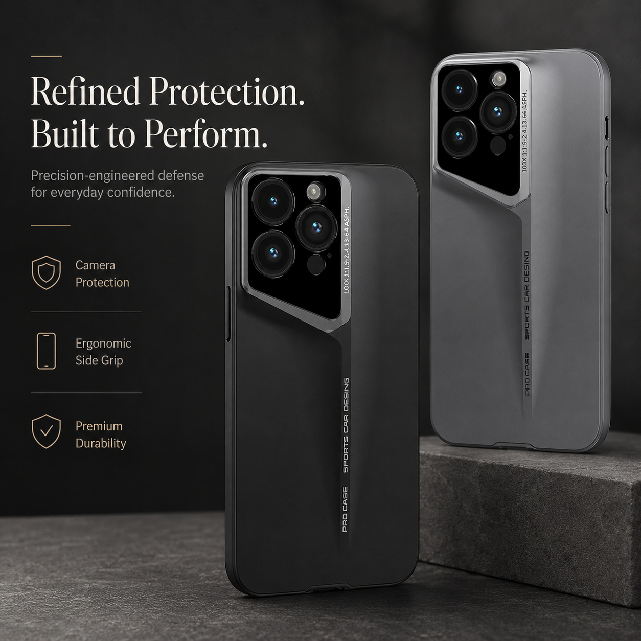 Premium iPhone Case Ultra Slim Matte Hard PC Protective Cover Camera Lens Protection Shockproof Anti Fingerprint Anti Scratch Non Slip Design