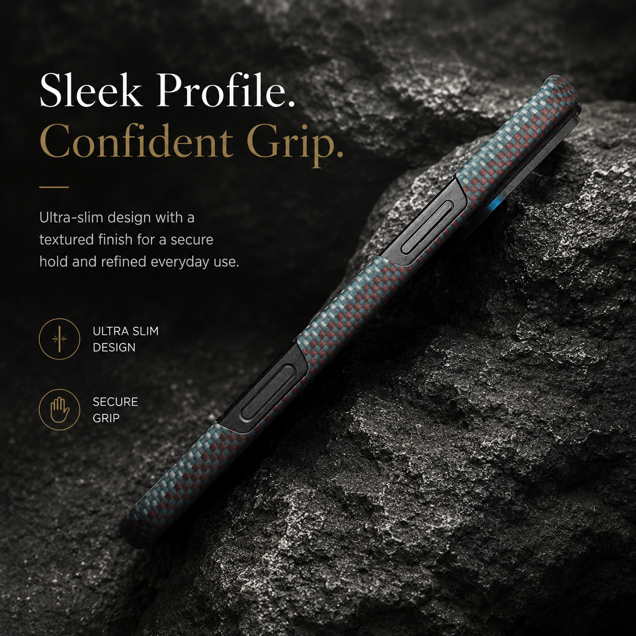 Premium iPhone Case Ultra Thin Carbon Fiber Aramid Cover Lightweight Shockproof Full Coverage Anti Fingerprint Anti Scratch Slim Protective Design