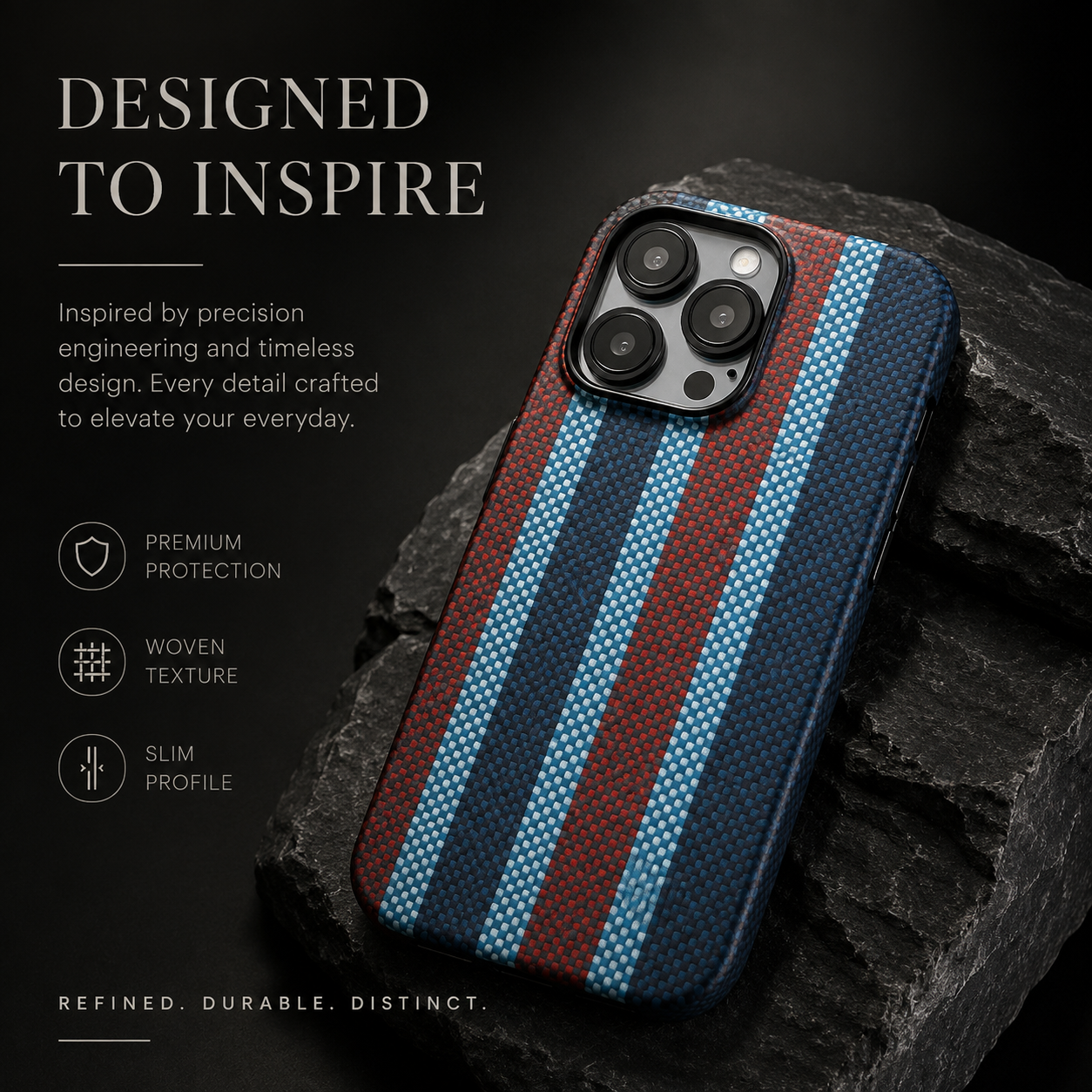 Premium iPhone Case Ultra Thin Carbon Fiber Aramid Cover Lightweight Shockproof Full Coverage Anti Fingerprint Anti Scratch Slim Protective Design