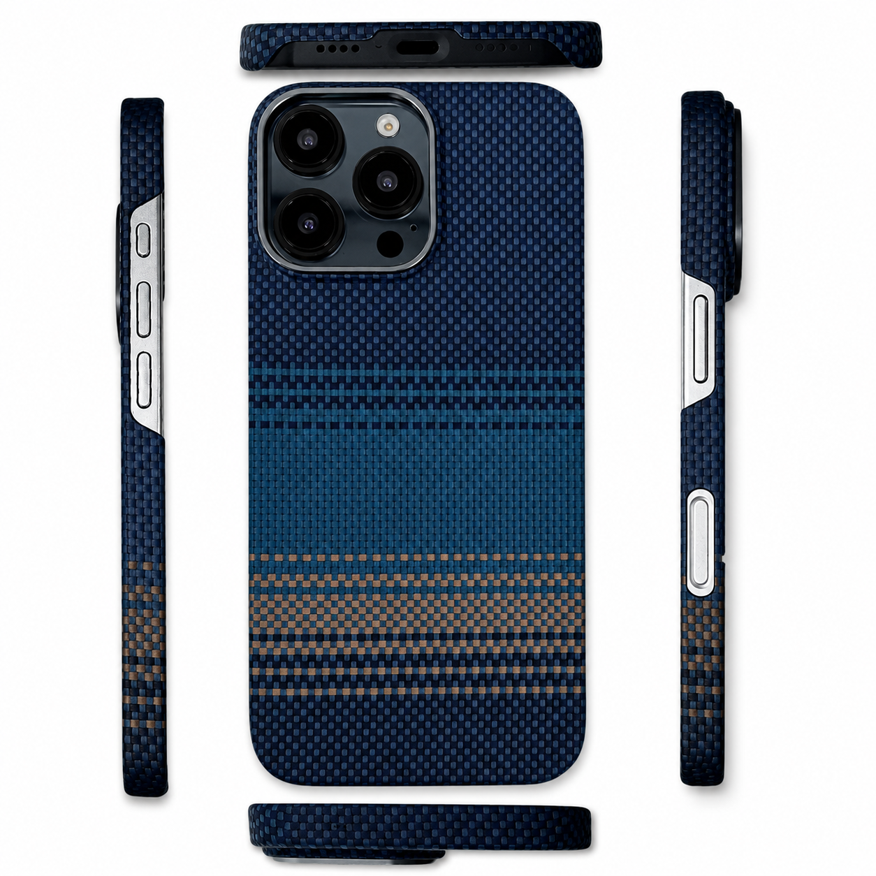 Premium iPhone Case Ultra Thin Carbon Fiber Aramid Cover Lightweight Shockproof Full Coverage Anti Fingerprint Anti Scratch Slim Protective Design